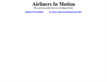 Tablet Screenshot of airlinersinmotion.com